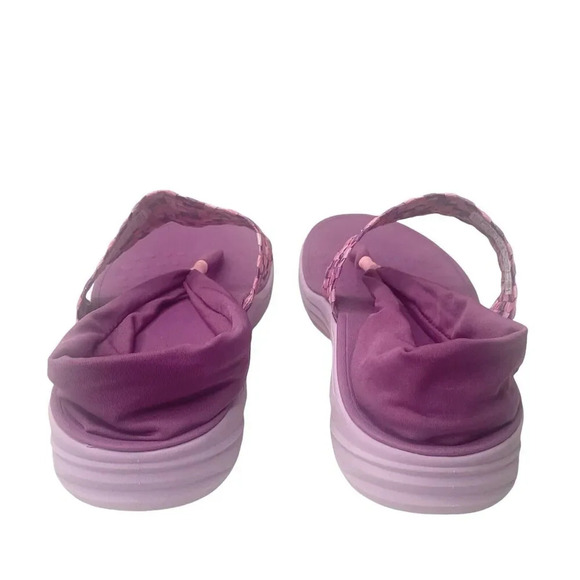 Vionic Women Size 10 Orthaheel Serene Tia Berry Active Sling Thong Sandals Woven - Picture 9 of 12